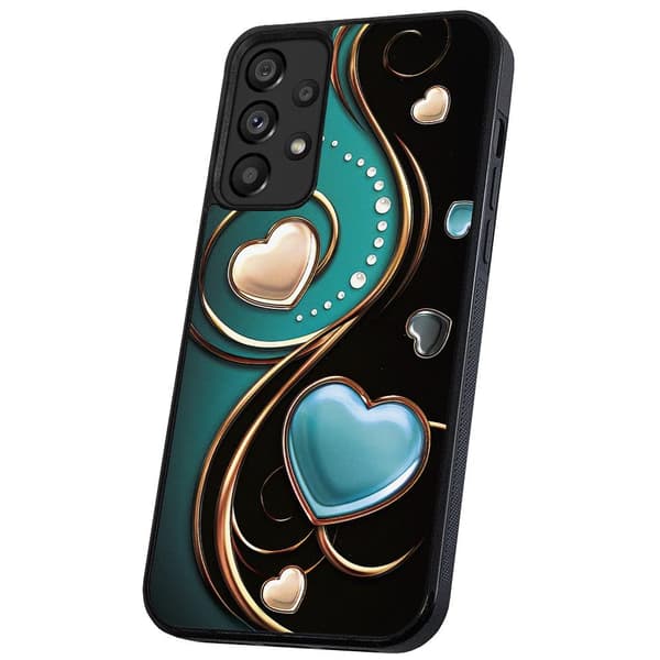 Samsung Galaxy A33 5G - Kuoret/Suojakuori Sydämet