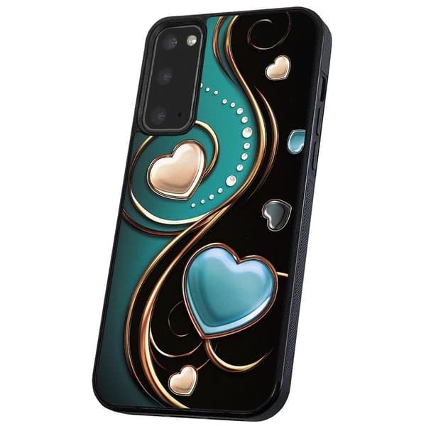 Samsung Galaxy S20 FE - Kuoret/Suojakuori Sydämet