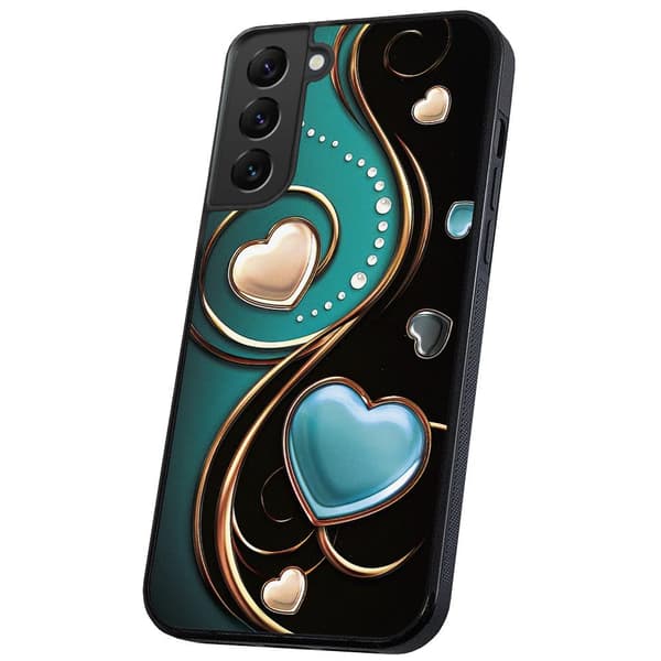 Samsung Galaxy S22 - Kuoret/Suojakuori Sydämet