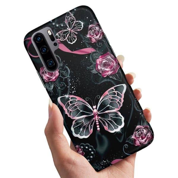 Huawei P30 Pro - Cover/Mobilcover Sommerfugle
