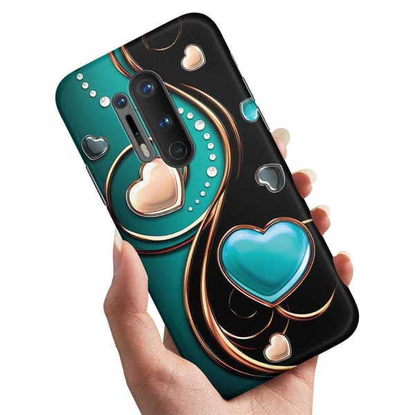 OnePlus 8 Pro - Cover/Mobilcover Hjerter