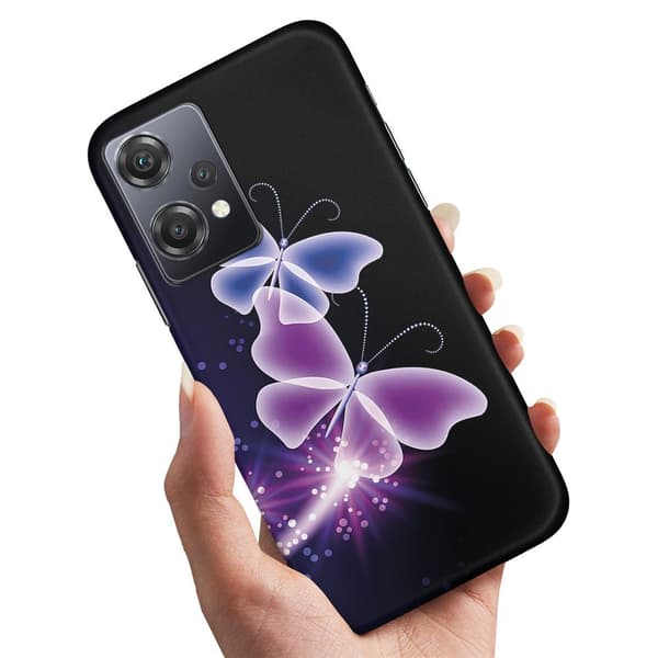 OnePlus Nord CE 2 Lite 5G - Cover/Mobilcover Lilla Sommerfugle