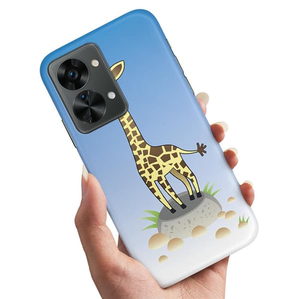 OnePlus Nord 2T - Kuoret/Suojakuori Piirretty Kirahvi