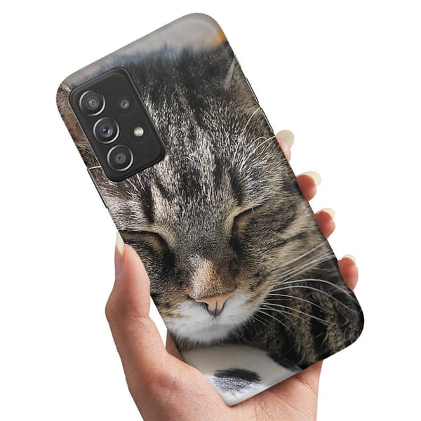 Samsung Galaxy A13 4G - Kuoret/Suojakuori Nukkuva Kissa