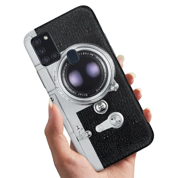 Samsung Galaxy A21s - Kuoret/Suojakuori Retro Kamera