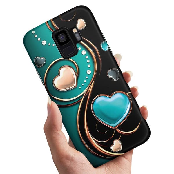 Samsung Galaxy S9 - Cover/Mobilcover Hjerter