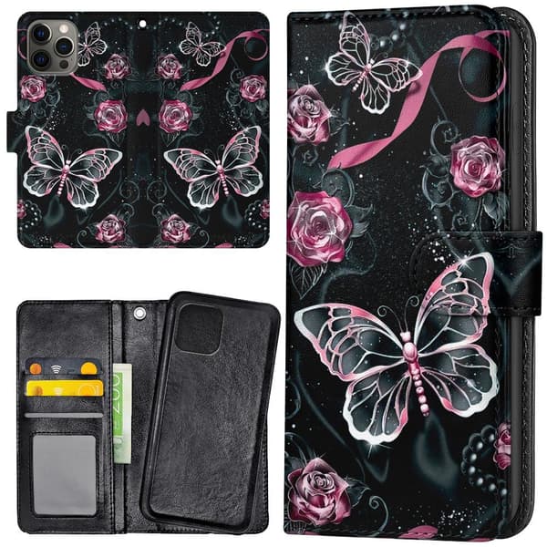 iPhone 14 Pro Max - Lompakkokotelo/Kuoret Perhoset