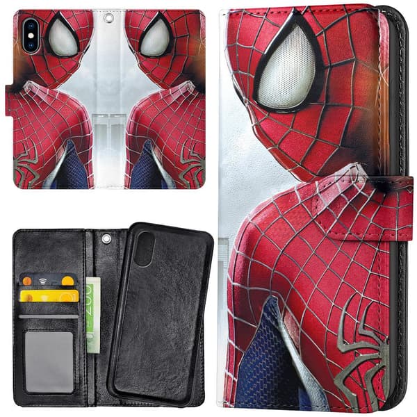 iPhone X/XS - Lommebok Deksel Spiderman