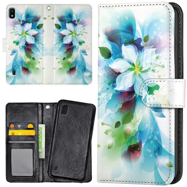 Samsung Galaxy A10 - Lommebok Deksel Blomst