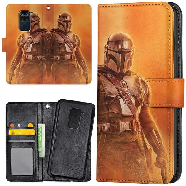 Xiaomi Redmi Note 9 - Plånboksfodral/Skal Mandalorian Star Wars