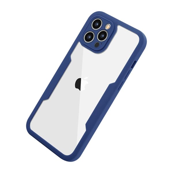 Telefonveske med skjermbeskytter Blå iPhone12 Promax
