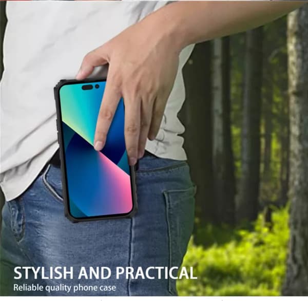 Samsung Galaxy S21 FE -Multitasking Armor etui med kortslot og tilbage klip