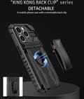 Miniatyrbillede 7 af 11: Samsung Galaxy S20 FE -Multitasking Armor etui med kortslot og tilbage klip