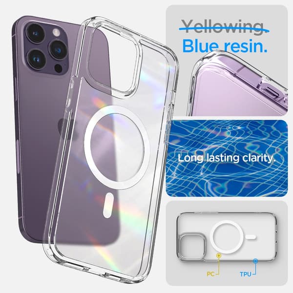 Spigen iPhone 14 Pro Cover Ultra Hybrid MagFit Frost Clear