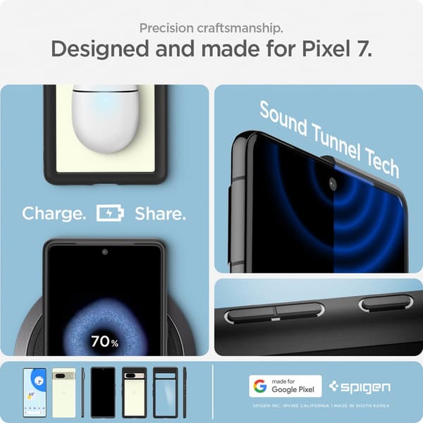 Spigen Google Pixel 7 Skal Ultra Hybrid Matte Black