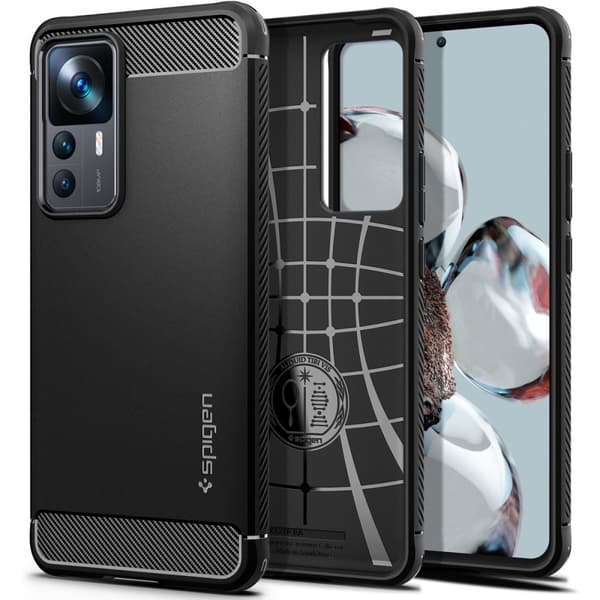Spigen Xiaomi 12T/12T Pro Cover Rugged Armor Matte Black