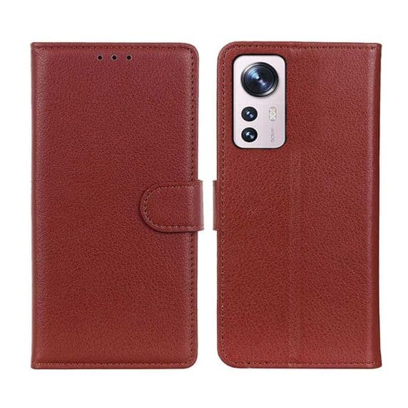 Xiaomi 12 Pro Plånboksfodral med Stativ – Brun