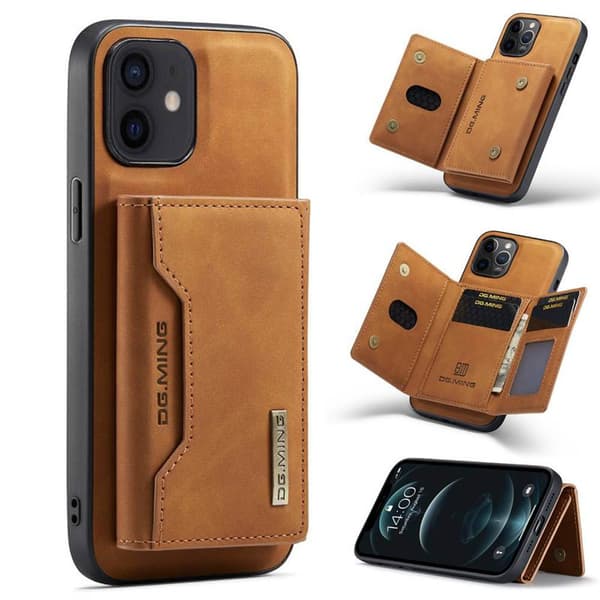 DG-Ming M2 kuori Apple iPhone 12 - Ruskea