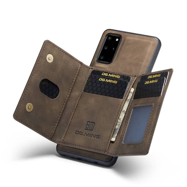 DG-Ming M2 kuori Samsung Galaxy S20 Plus - Coffee