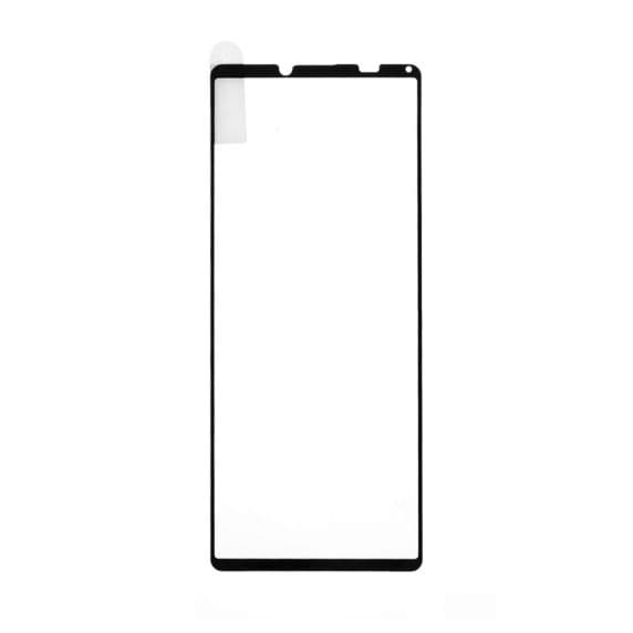 Sony Xperia 10 III Skärmskydd – Härdat Glas Svart (miljö)
