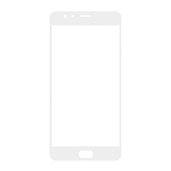 OnePlus 3/3T Skärmskydd – Heltäckande Härdat Glas – Vit