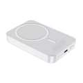 Pikkukuva 4 / 6: Powerbank Magnetisk med Trådlös Laddning 10000 mAh - Vit