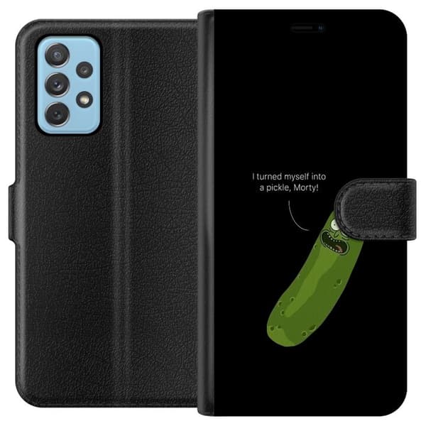 Samsung Galaxy A52 5G Lompakkokotelo Pickle Rick