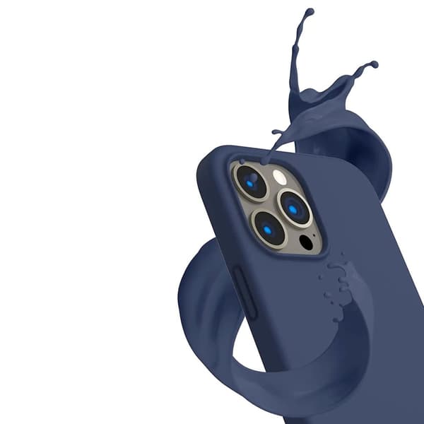 iPhone 14 Pro Silikonskal Rvelon MagSafe - Blå