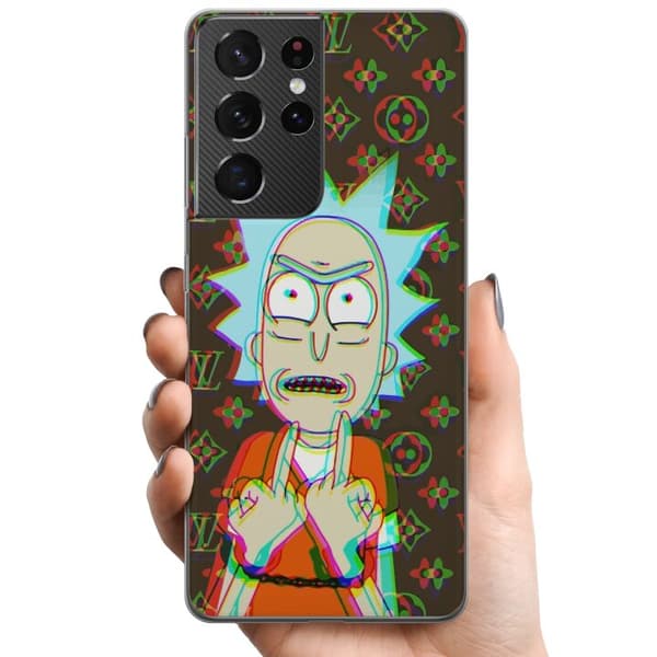 Samsung Galaxy S21 Ultra 5G TPU Matkapuhelimen kuori Rick and Morty