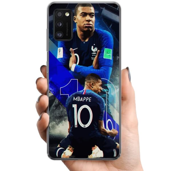 Samsung Galaxy A41 TPU Mobilcover Kylian Mbappé
