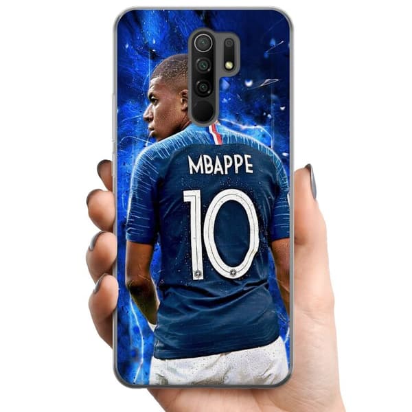 Xiaomi Redmi 9 TPU Matkapuhelimen kuori Kylian Mbappé