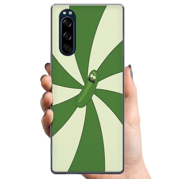 Sony Xperia 5 TPU Mobildeksel Pickle Rick