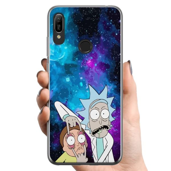 Huawei Y6 (2019) TPU Mobilskal Rick and Morty