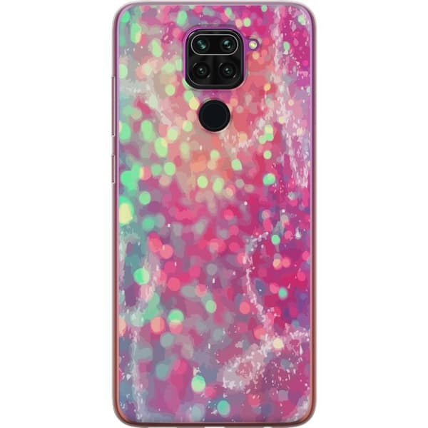 Xiaomi Redmi Note 9 Gennemsigtig cover Glitter