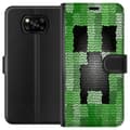 Miniatyrbild 1 av 3: Xiaomi Poco X3 NFC Plånboksfodral Creeper / Minecraft