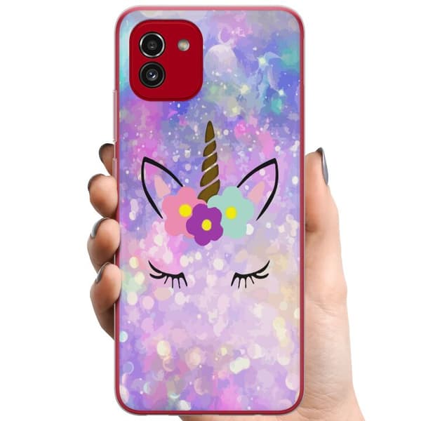 Samsung Galaxy A03 TPU Matkapuhelimen kuori Yksisarvinen