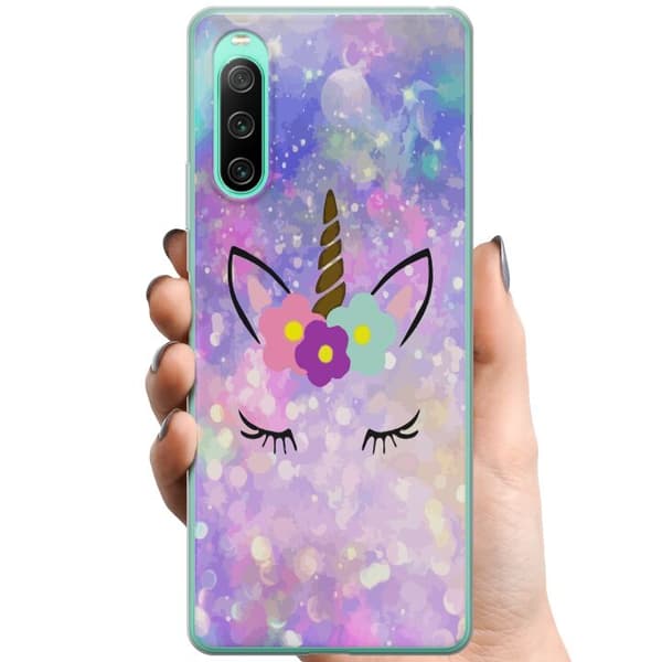 Sony Xperia 10 IV TPU Mobilskal Enhörning