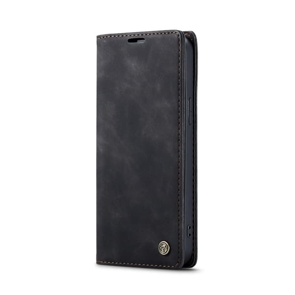 CASEME iPhone 14 Pro Fodral Retro Flip Svart