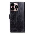 Miniatyrbild 3 av 6: iPhone 14 Pro Max Fodral Retro Crazy Horse Svart