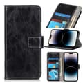 Miniatyrbild 1 av 6: iPhone 14 Pro Max Fodral Retro Crazy Horse Svart