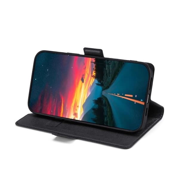 iPhone 14 Pro Fodral Slim Flip Svart