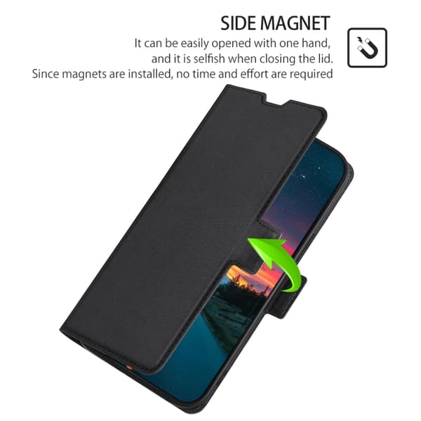 iPhone 14 Pro Fodral Slim Flip Svart