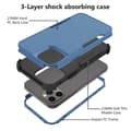 Miniatyrbild 5 av 6: iPhone 14 Pro Max Skal Shockproof Hybrid Blå/Svart