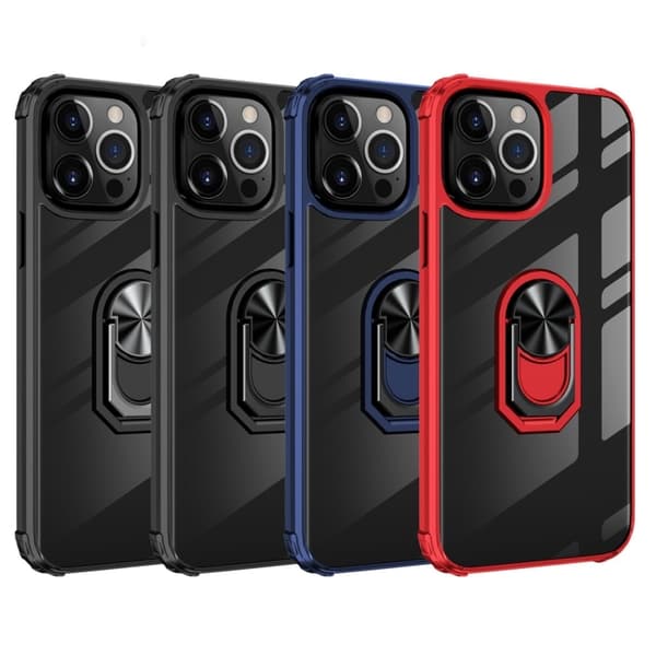 iPhone 14 Pro Max Skal Shockproof Armor Ring Svart