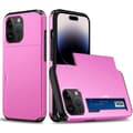 Miniatyrbild 1 av 2: iPhone 14 Pro Skal Hybrid Med Kortfack Rosa