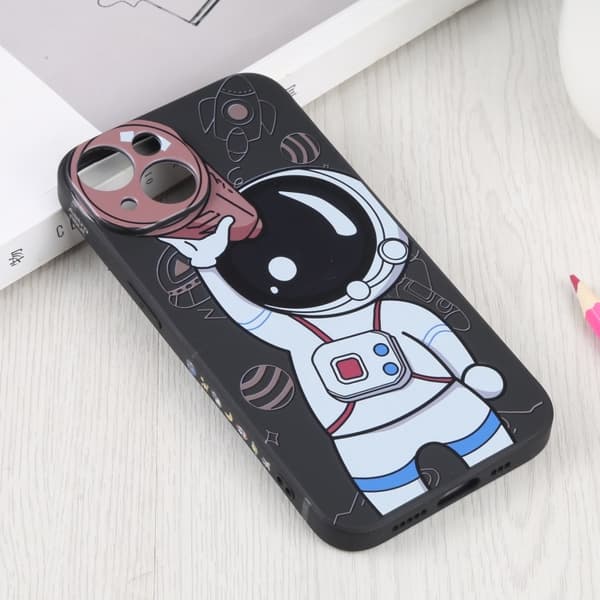 iPhone 14 Skal Spaceman Med Kikare