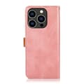 Miniatyrbild 3 av 6: KHAZNEH iPhone 14 Pro Fodral Dual-Color Läder Roséguld
