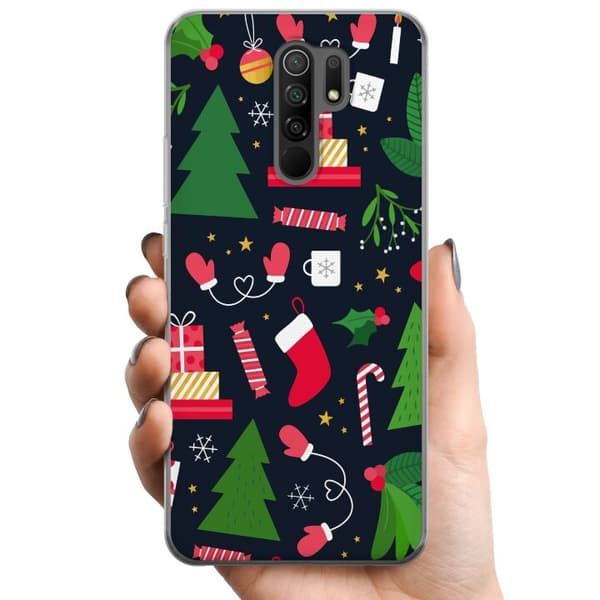 Xiaomi Redmi 9 TPU Matkapuhelimen kuori Joulu