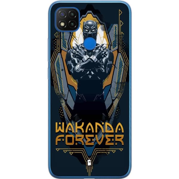 Xiaomi Redmi 9C Läpinäkyvä kuori Black Panther: Wakanda Forever