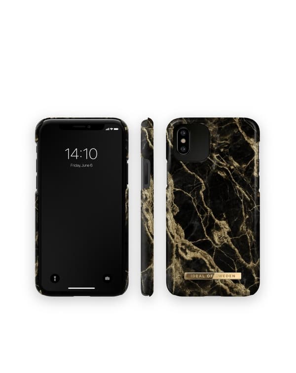 Printed Case iPhone 11 Pro / XS / X Golden Smoke Marble